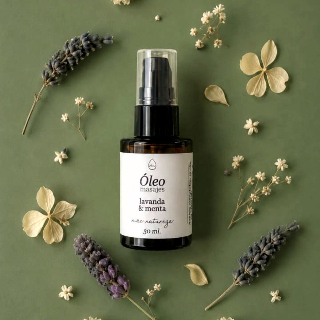 Óleo para masajes de Lavanda & Menta 30 ml.