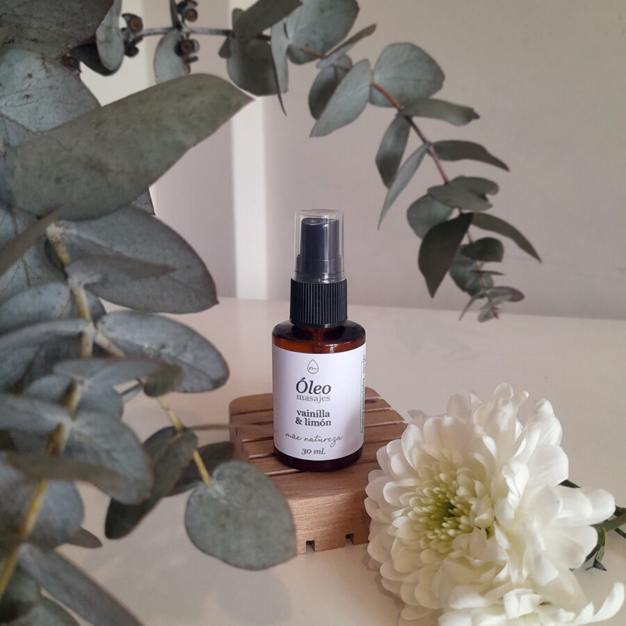 Óleo para masajes de Vainilla & Limón 30 ml.