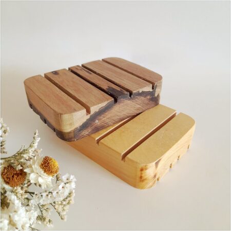 Deck de apoyo de madera de 9,5 x 7 cm